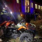 Accident feroviar în Dâmbovița. ATV lovit de tren