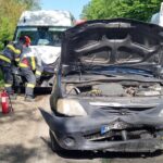 Accident rutier pe DN 72. Unul dintre șoferi a fost transportat urgent la spital