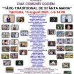 Sărbătoare de proporții la Cozieni pe 15 august. Zeci de artiști și ansambluri folclorice urcă pe scenă la Ziua Comunei